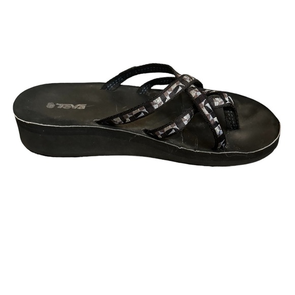 TEVA BOOST Strappy Slip On Women’s Wedge Performance Sandal Size 8 Glittery EUC - Picture 7 of 15